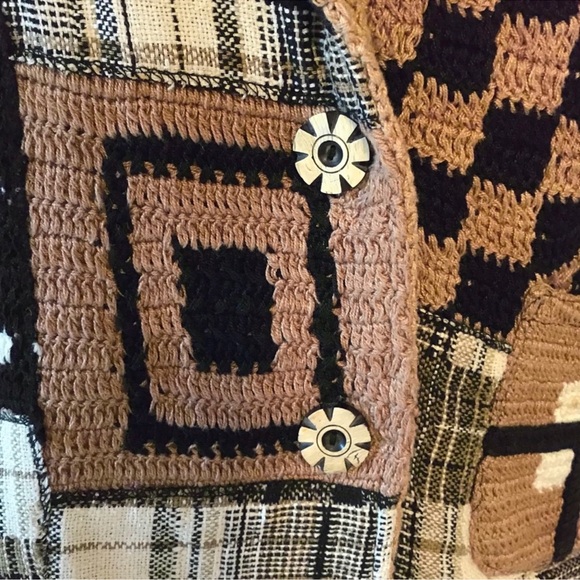 Sandy Starkman Patchwork Knit Blazer - Picture 3 of 5